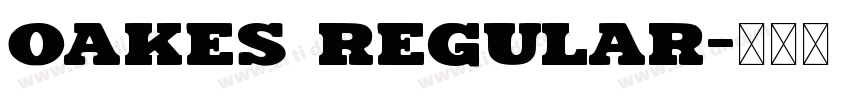 Oakes Regular字体转换